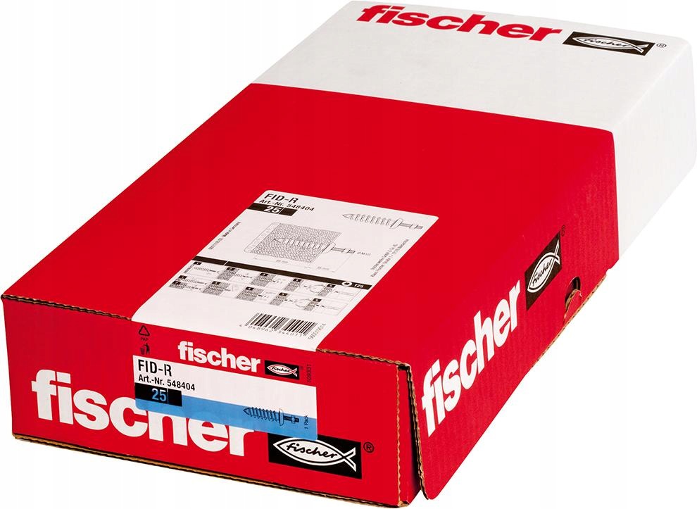 Izolační kolíky Fid-r 95 mm M10 25 ks Fischer