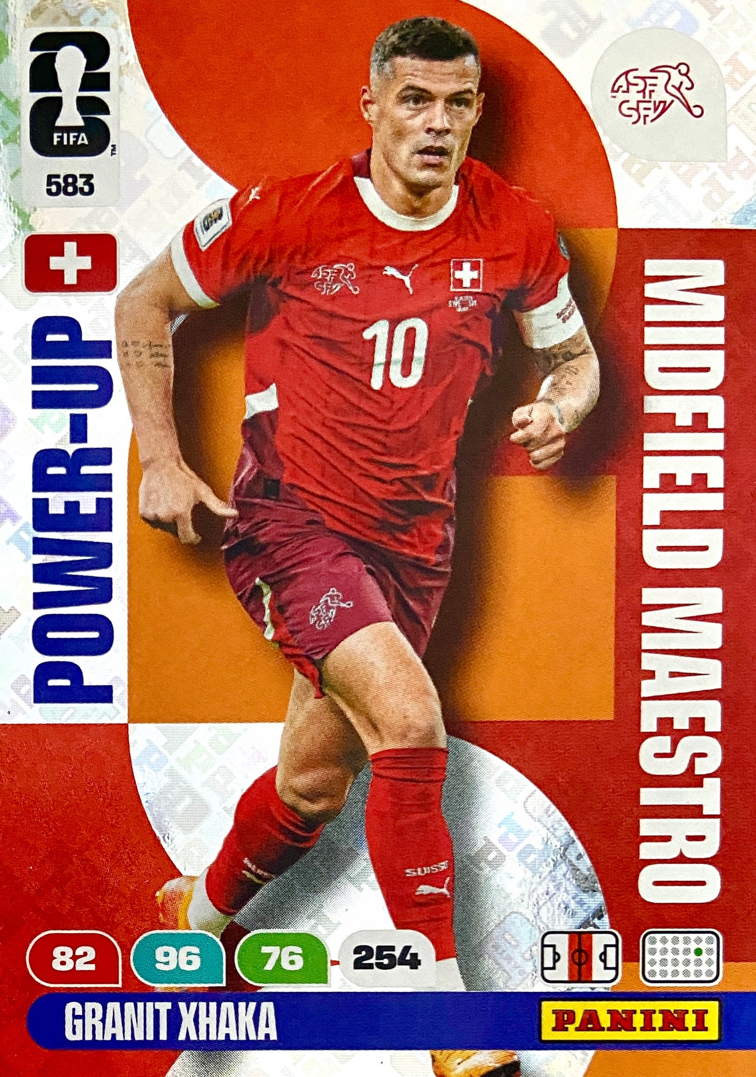 Fifa World Cup 2026 karta Power-up Midfield Maestro 583 Xhaka Szwajcaria