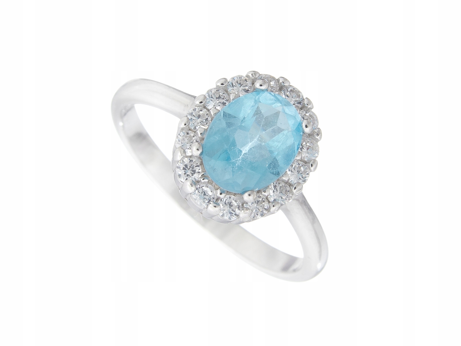 Stříbrný Prstýnek Prsten Vel Swiss Topaz Přírodní