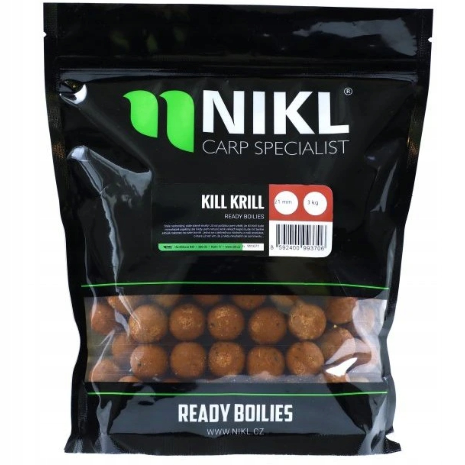 3x Kulki Proteinowe Karpiowe Gotowe Kill Krill 18mm 1kg Karel Nikl