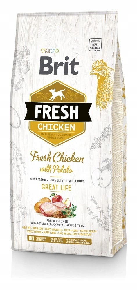 Brit Fresh Chicken &amp; Potato Adult Great Life 12 kg