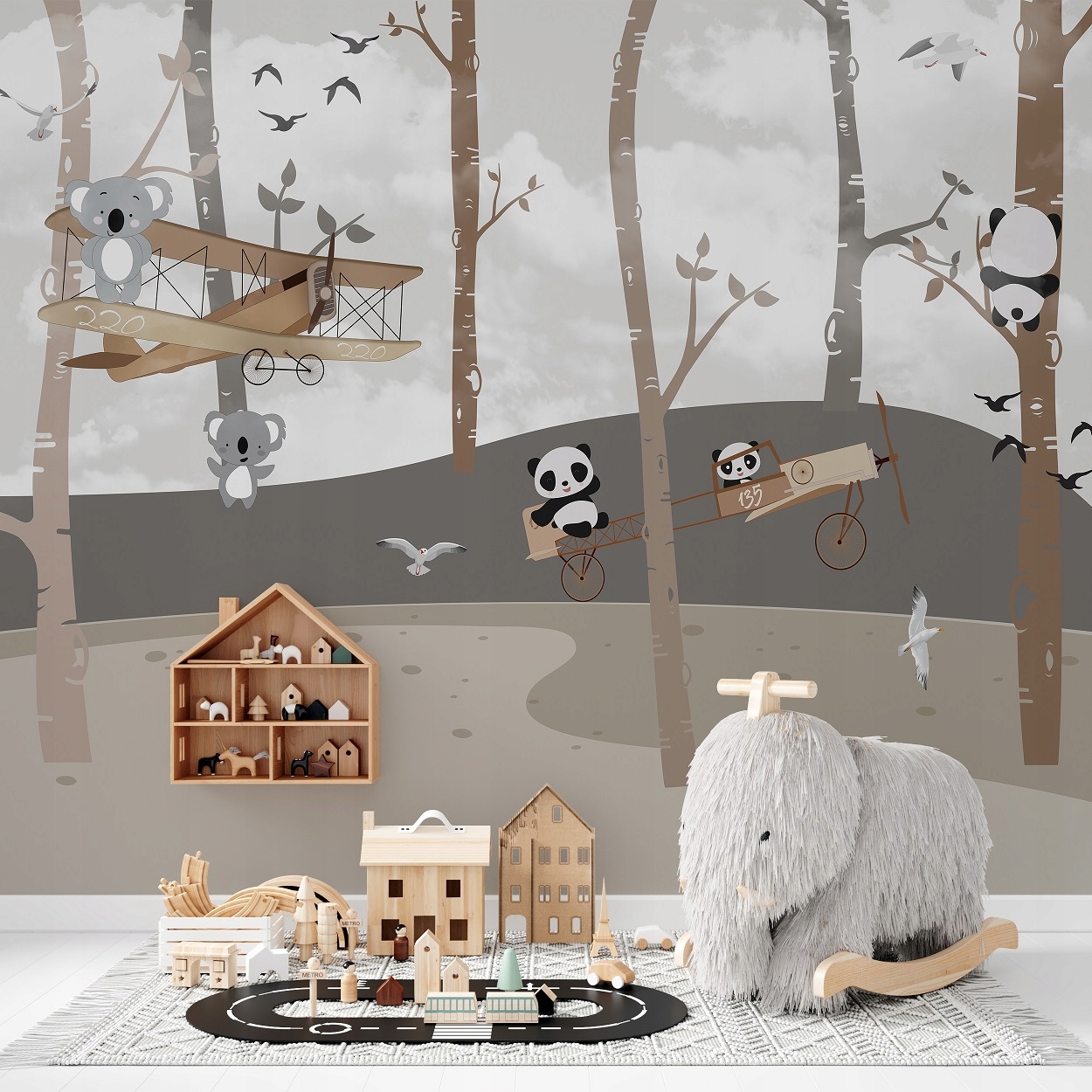 Fototapeta Let medzi stromami 300x250 vlies 230 g