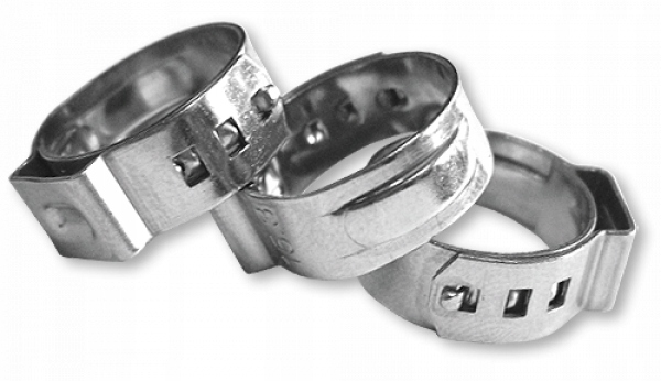 Obejma zaciskowa 10,8-13,3mm stal nierdzewna z jednym uchem x 10szt