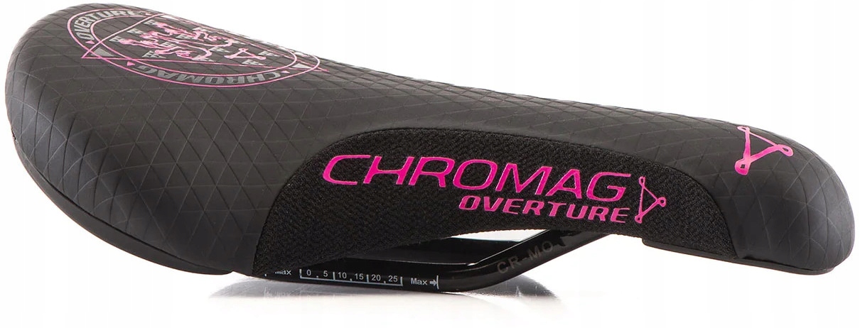 Siodełko Rowerowe Chromag Overture Black/Pink- Dirt Jump Fr Slopestyle