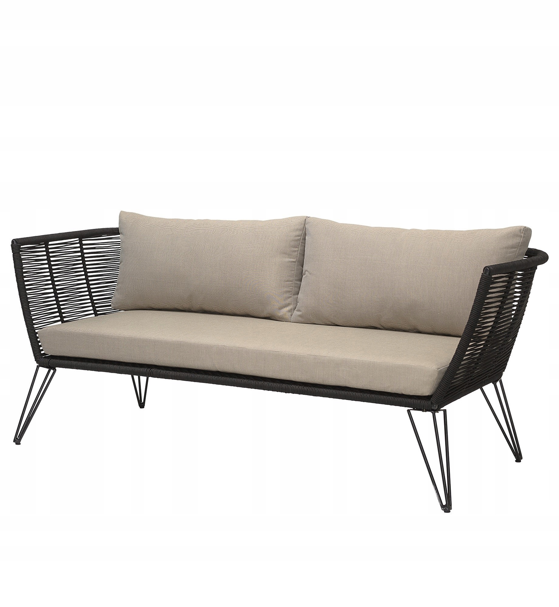 Bloomingville Mundo Záhradná pohovka čierna