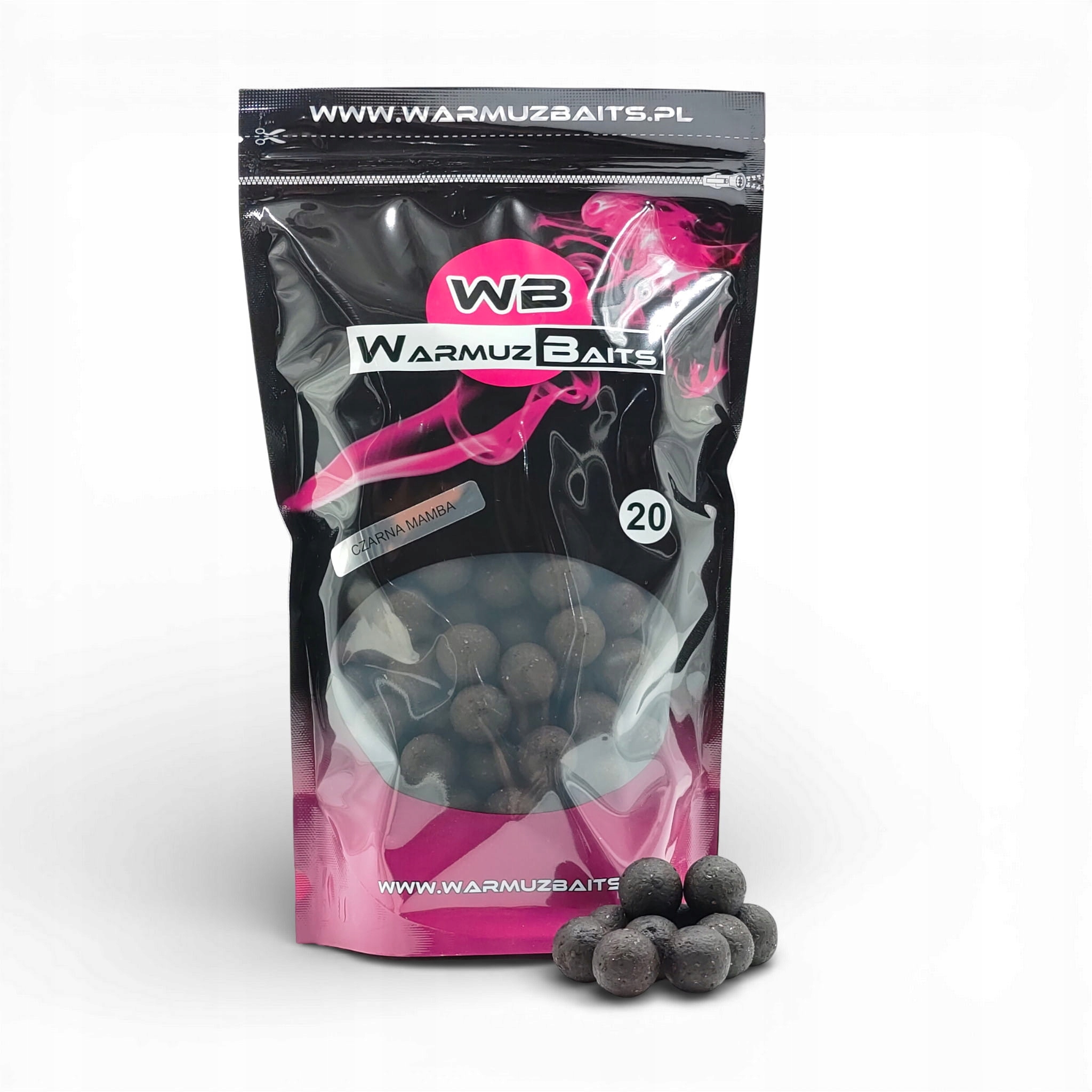 Warmuz Baits Czarna Mamba Kulki Zanętowe 20mm/900g