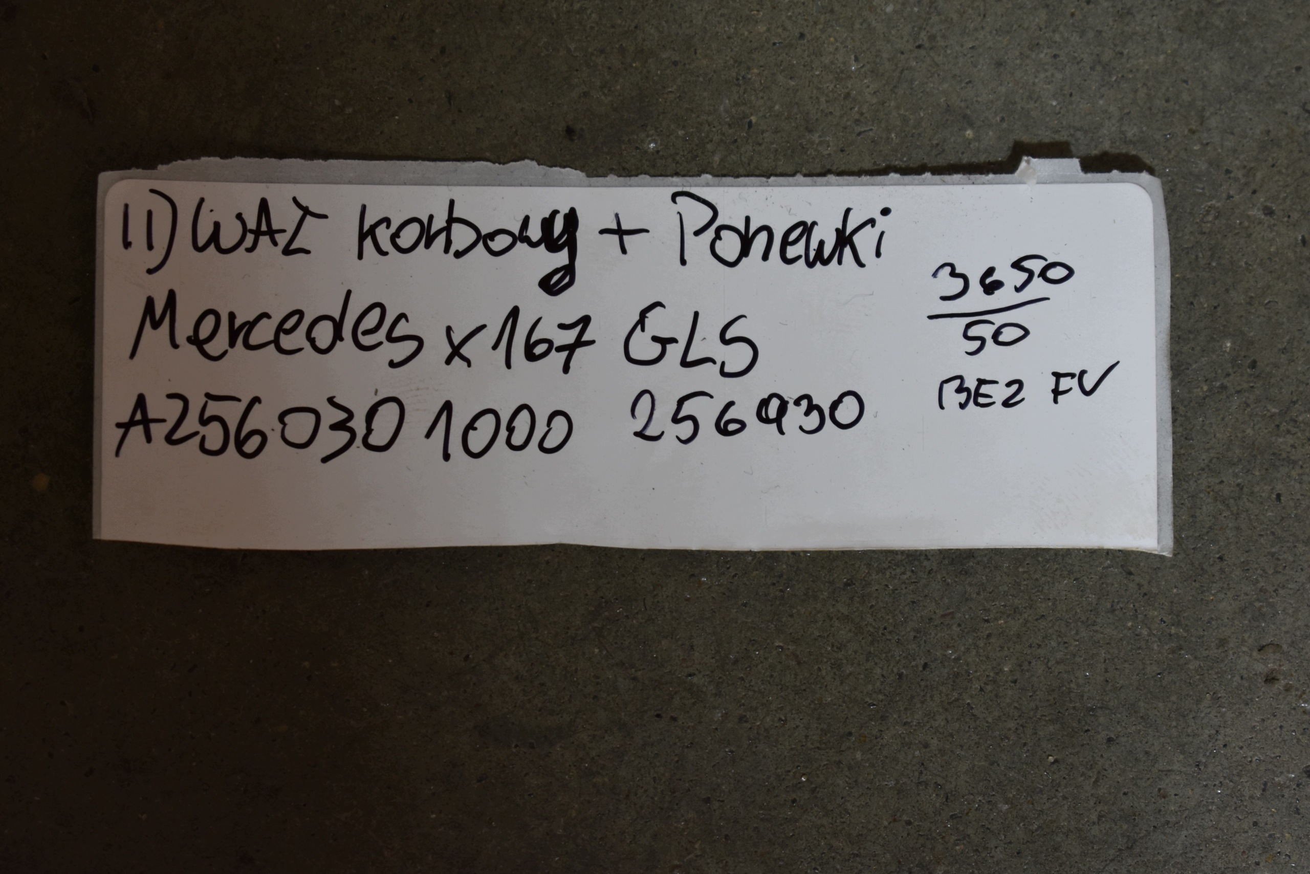 IDEALNY crank + PANEWKI MERCEDES X167 GLS 1
