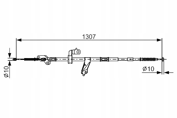 BOSCH LINKA HAMULCOWA RĘCZNEGO TYŁ L TOYOTA RAV 4 II 1.8 2.0 2.0D