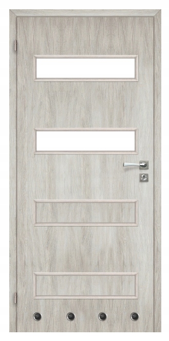 Vnitřní Křídlo Levé Dub Stříbrný Milano 70 CM Dveře
