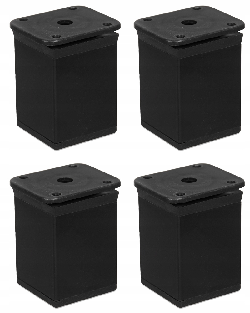 

4x Nóżka,noga,stopka Meblowa Regulowana H60 Czarna