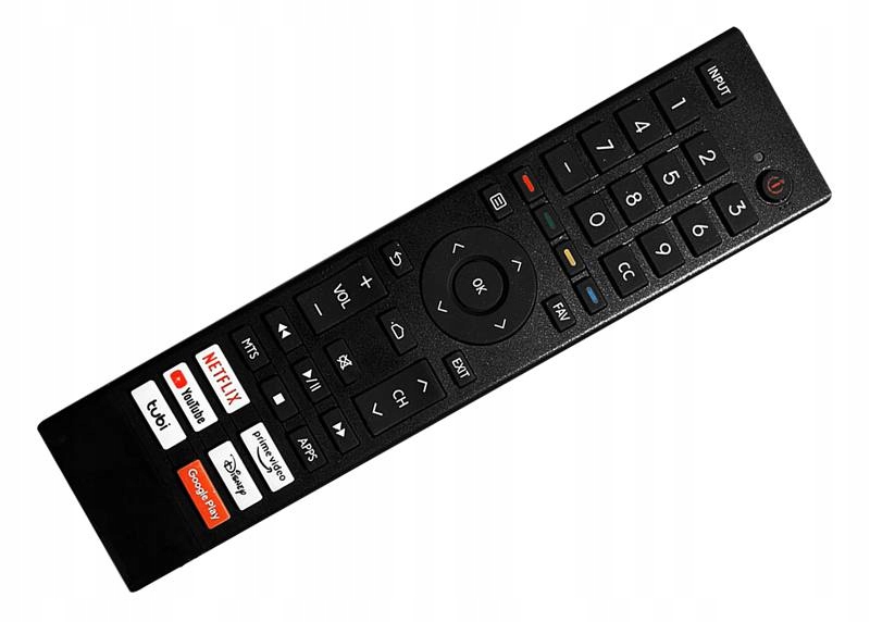 Pilot uniwersalny do Tv Hisense Netflix Google Play,Disney+,Prime Video