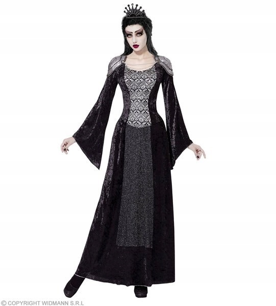 Kostým Temná Královna Hororová Princezna Halloweenský Převlek Velikost L