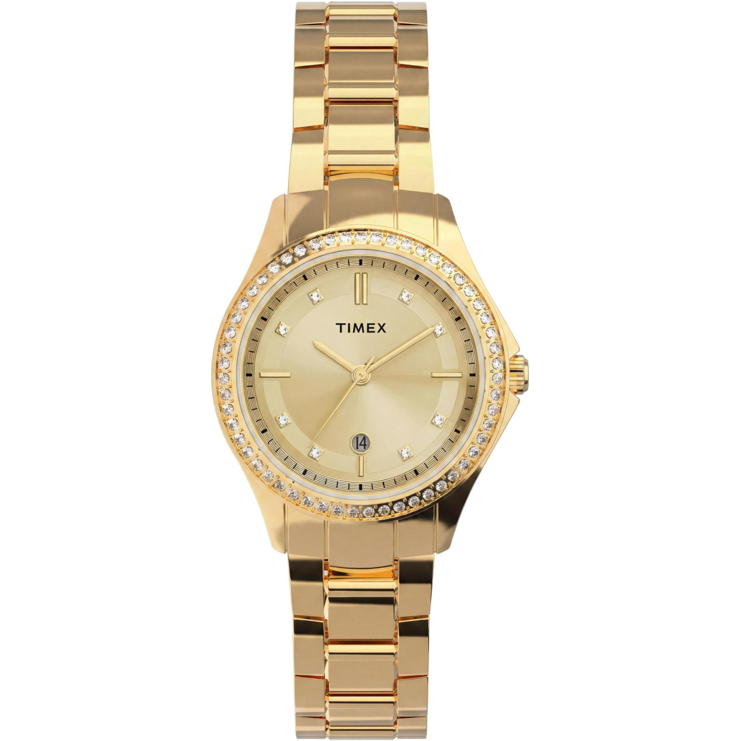 Dámské hodinky Timex TW6A04600 Zirkony zlaté