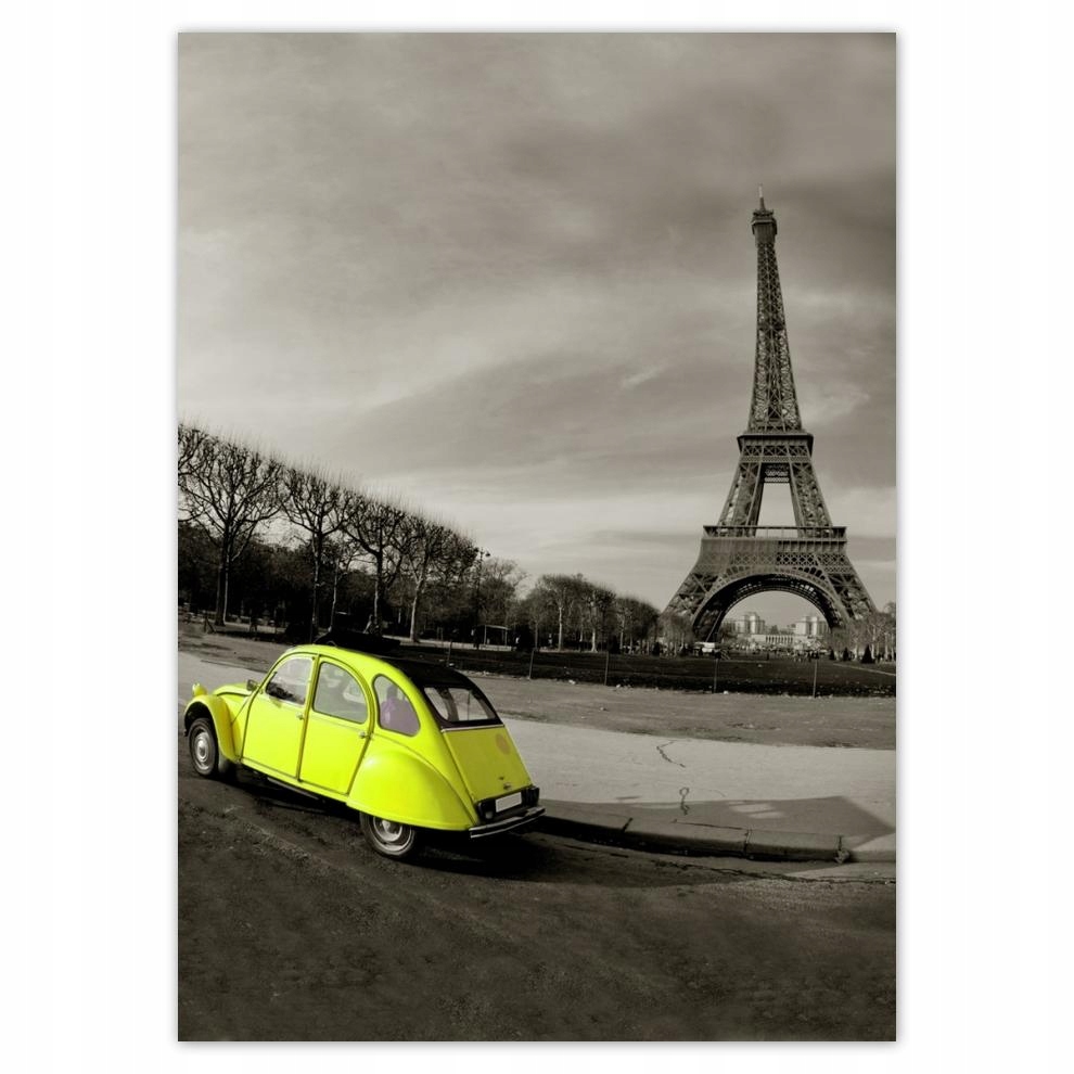 

Naklejki 50x70 Żółte autko we Francji