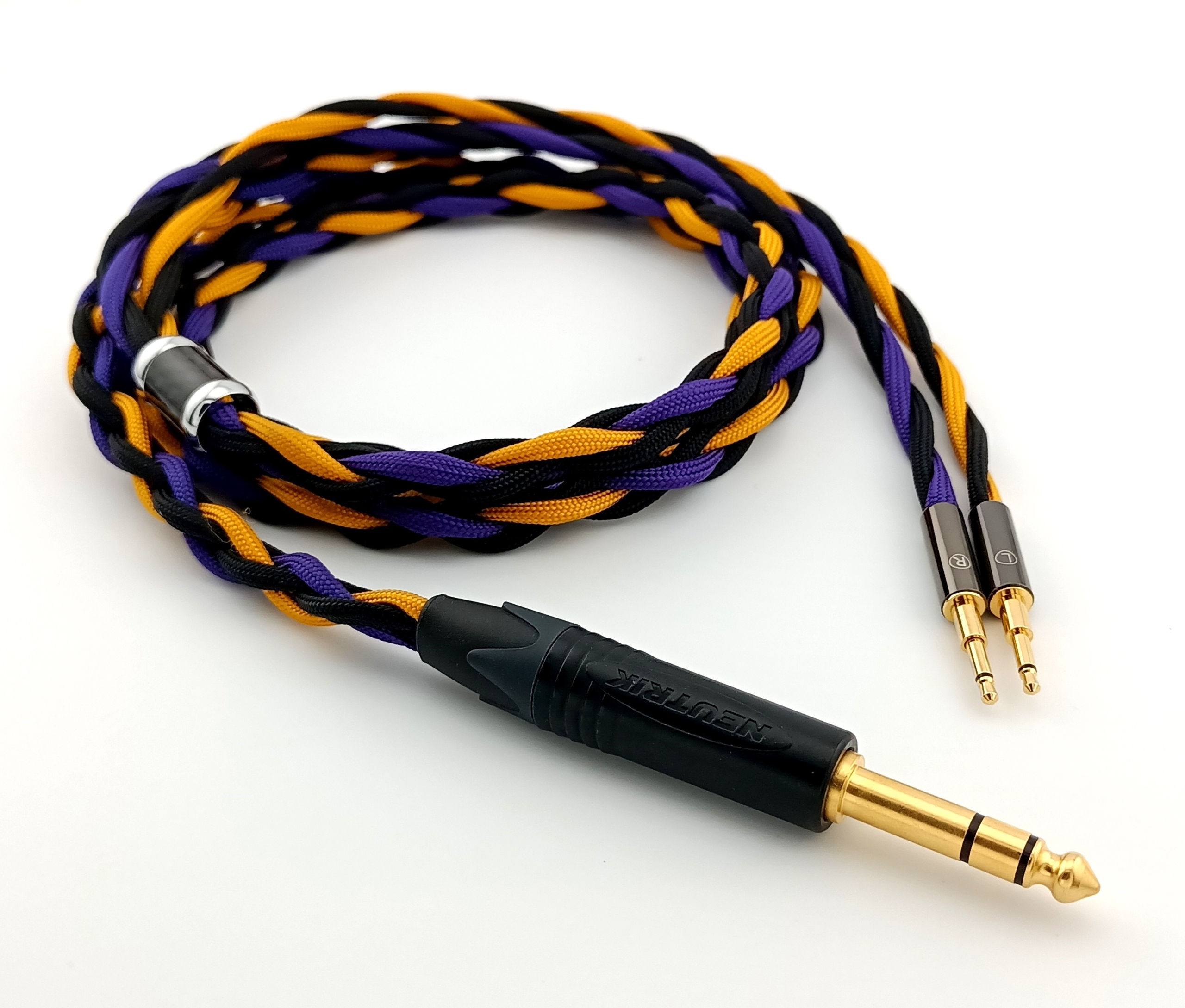 Ručne vyrobený kábel pre Audioquest Nighthawk Nightowl, konektor 6,3 mm