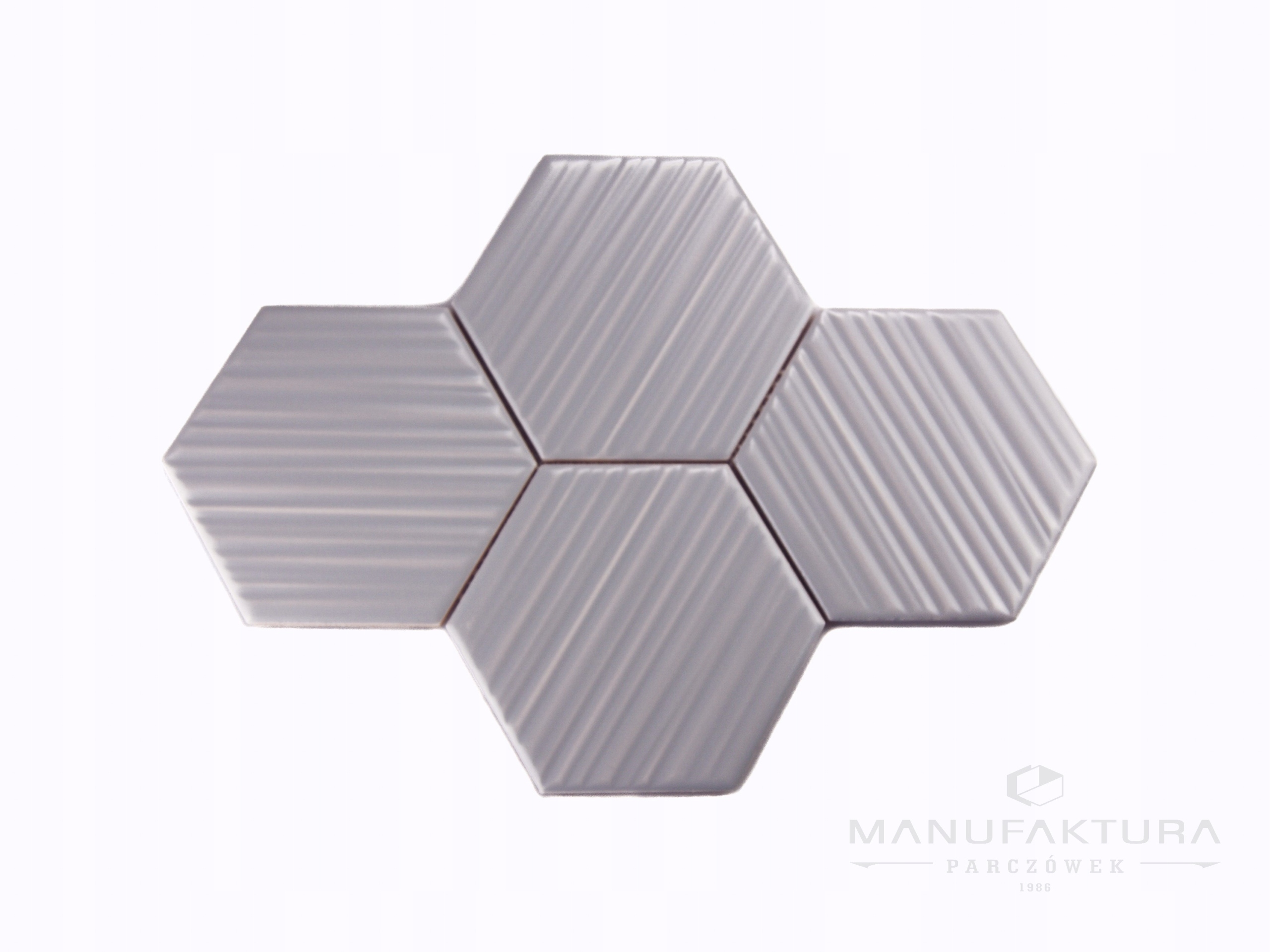 mozaika ceramiczna heksagon szara