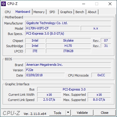 Płyta główna Gigabyte GA-H170N-WIFI Mini-ITX LGA1151 M.2 + pasta + IPA WIPE Liczba slotów pamięci RAM 2