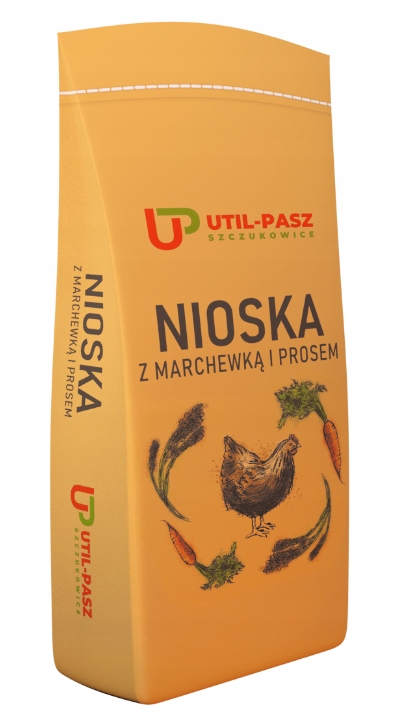 Karma dla kur UTIL-PASZ Nioska z marchewką i prosem 25 kg Kod producenta Nioska z marchewką i prosem
