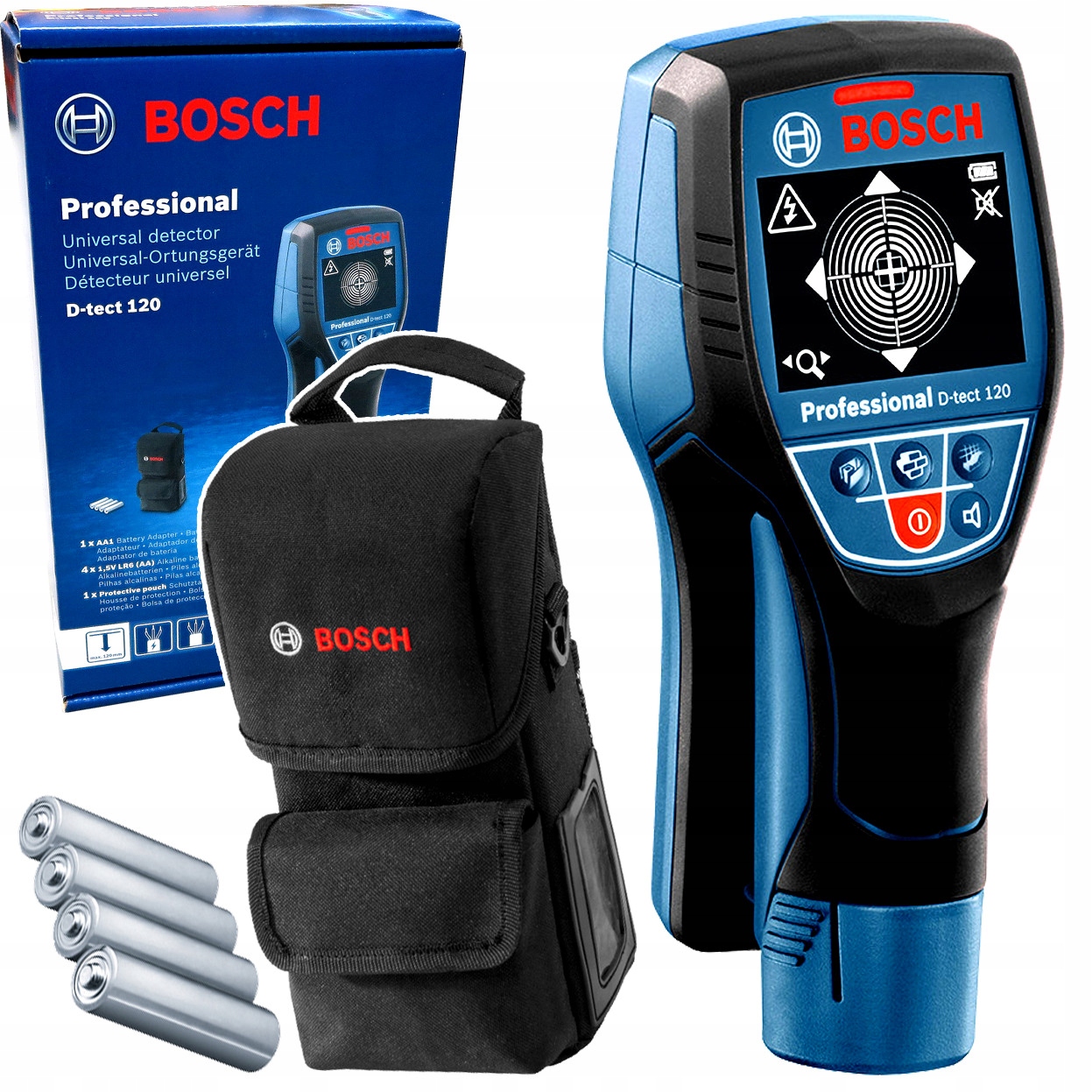 Wykrywacz detektor przewodów drewna metalu rur Bosch D-Tect 120 0601081303