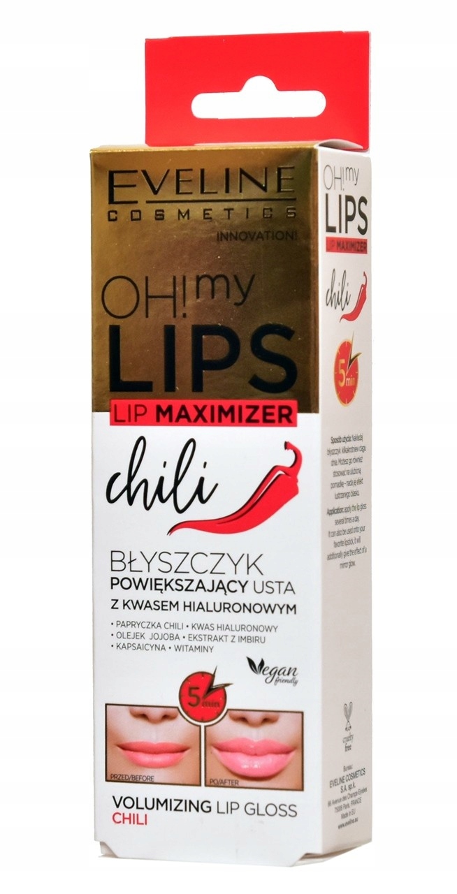 

eveline My Lips Błyszczyk chili Powiększający Usta