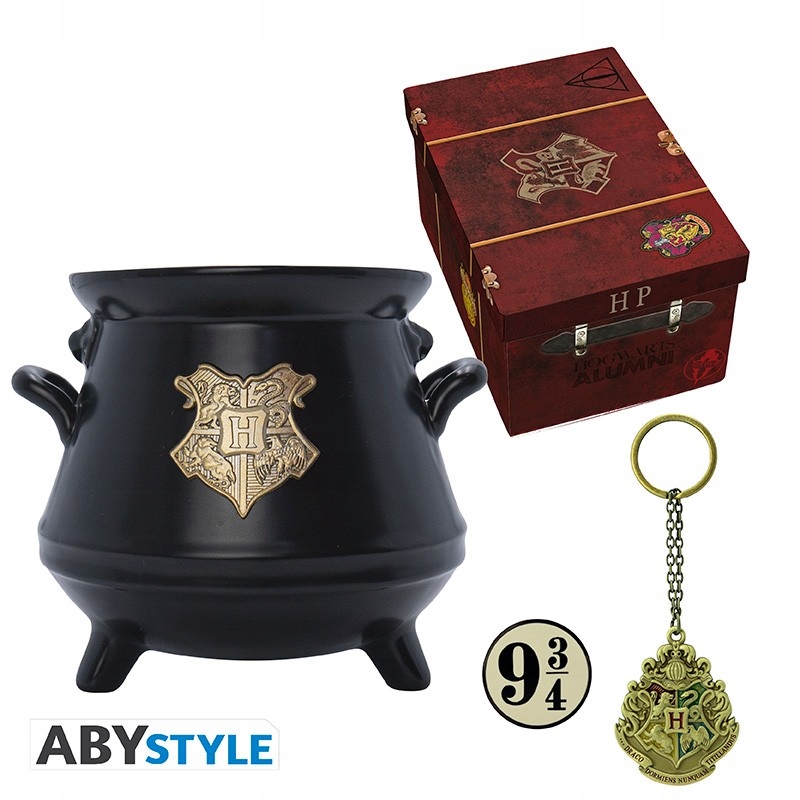 Harry Potter kubek 3D premium, brelok 3D, odznaka