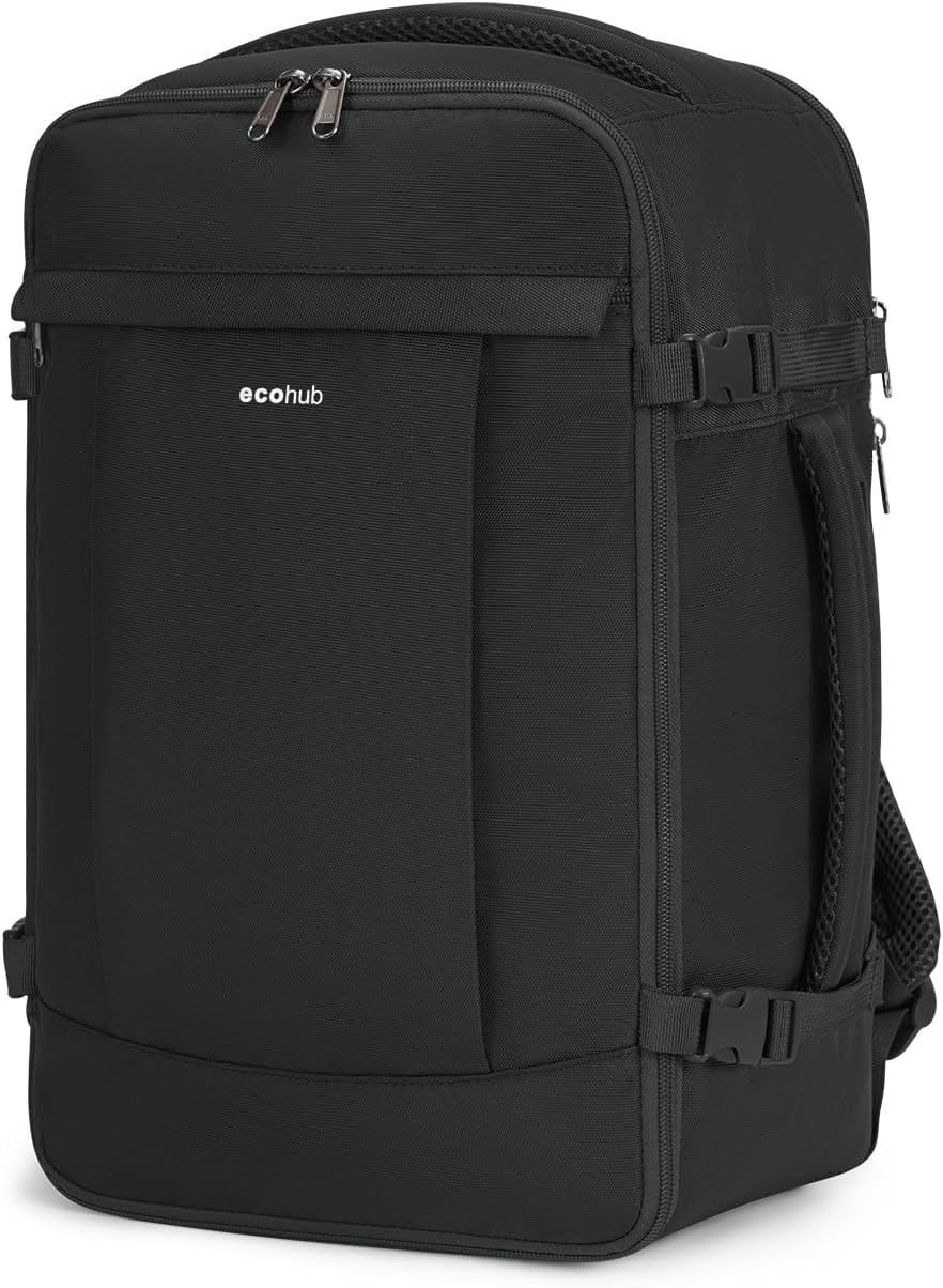 Ecohub Batoh Ryanair 20 L, 40x20x25 cm Černý