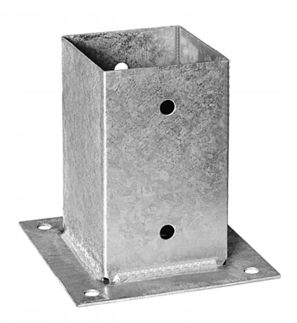 PODSTAWA SŁUPA PERGOLI KOTWA 100X100 PRZYKRĘCANA