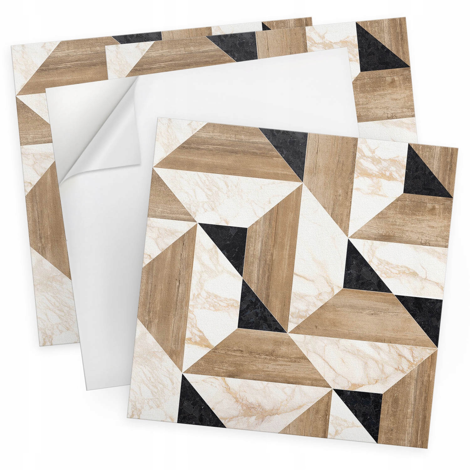 Balíček samolepících Pvc panelů Geometrický vzor dlaždic 4 ks 50x50 cm