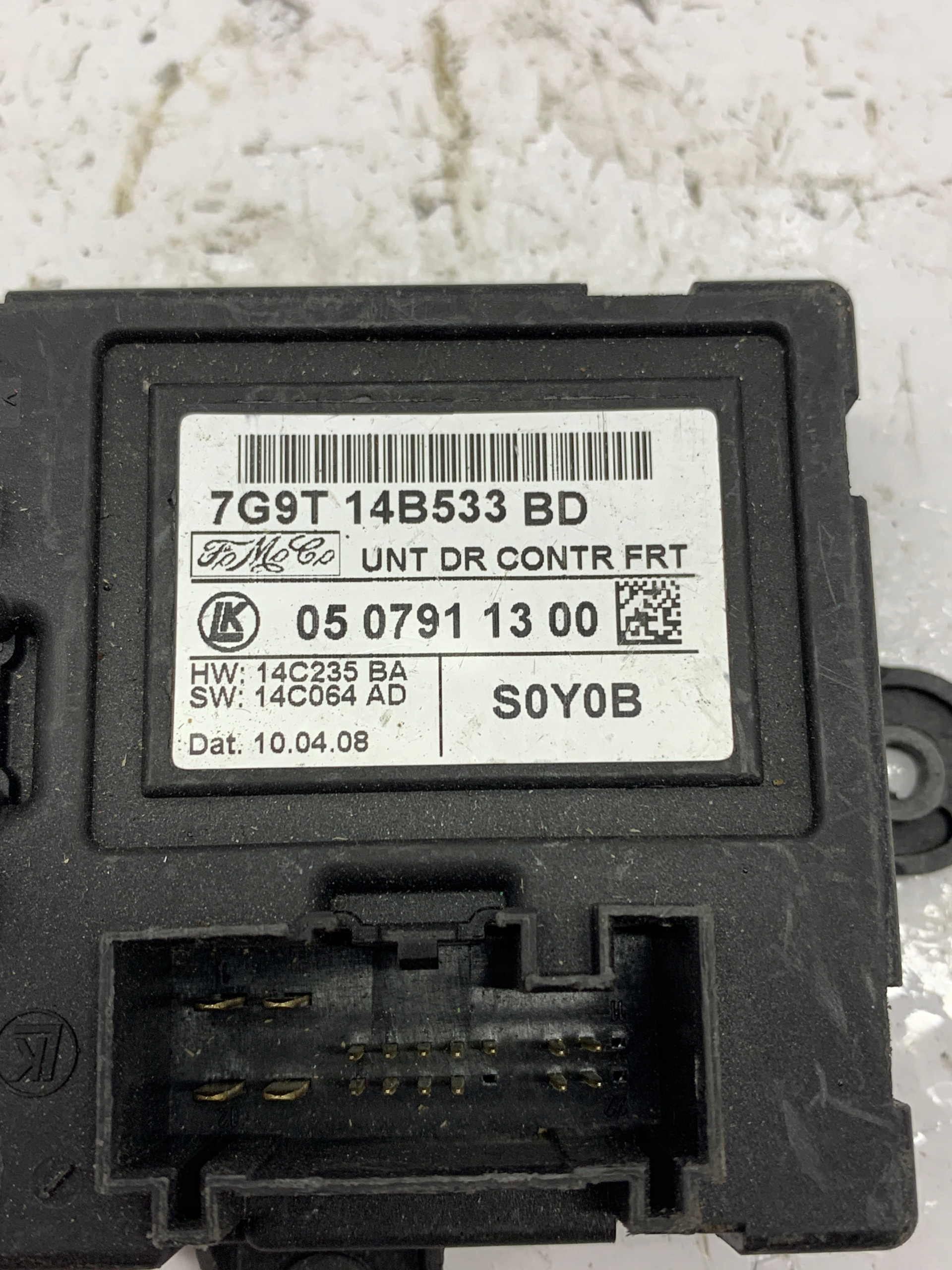 module control unit door 7G9T-14B533BD FORD