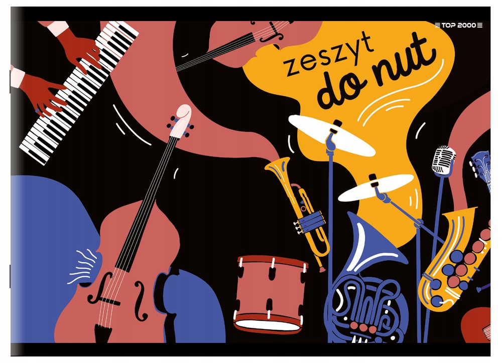 

Zeszyt do muzyki nuty z pięciolinia Top 2000 16k