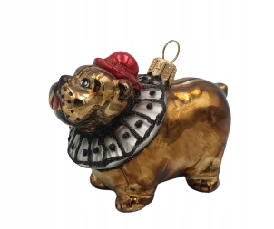 

Bombki Choinkowe Szklane Pies buldog 8cm