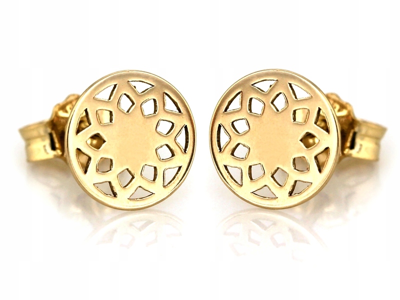 Náušnice pro ženy ze zlata 585, značkové, módní
