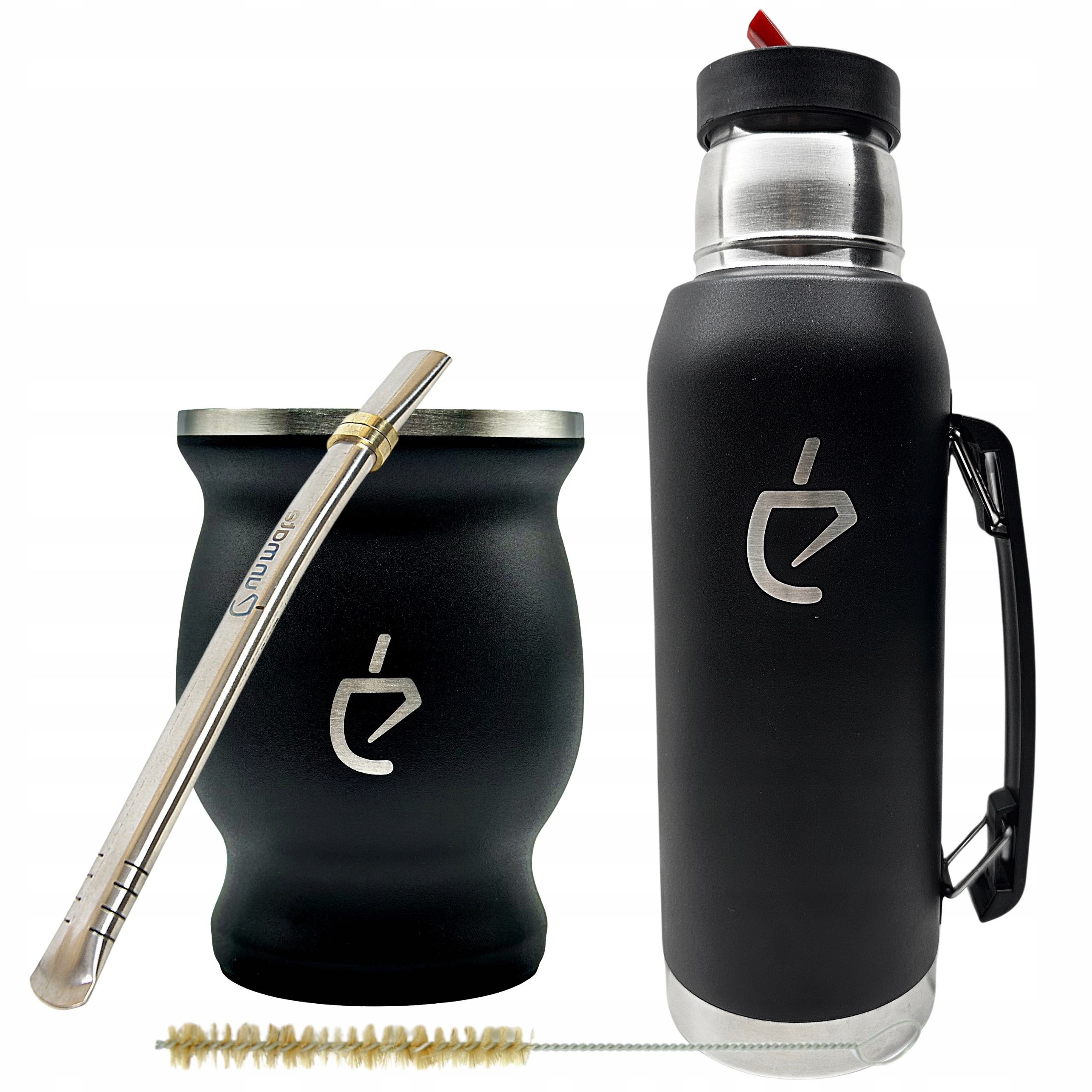 Totalny zestaw do yerba mate od Un Mate: termos, bombilla, matero, czyścik