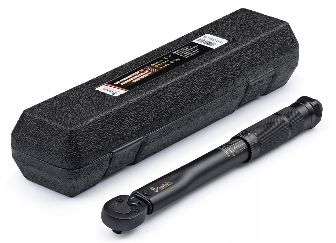 Klucz dynamometryczny 1/4" 5-25Nm Redats czarny z Blokadą Blokada