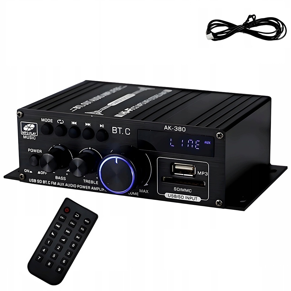Zesilovač Stereofonního Zvuku Bluetooth 5.0 Hifi Pro Domácí Automobil 12V