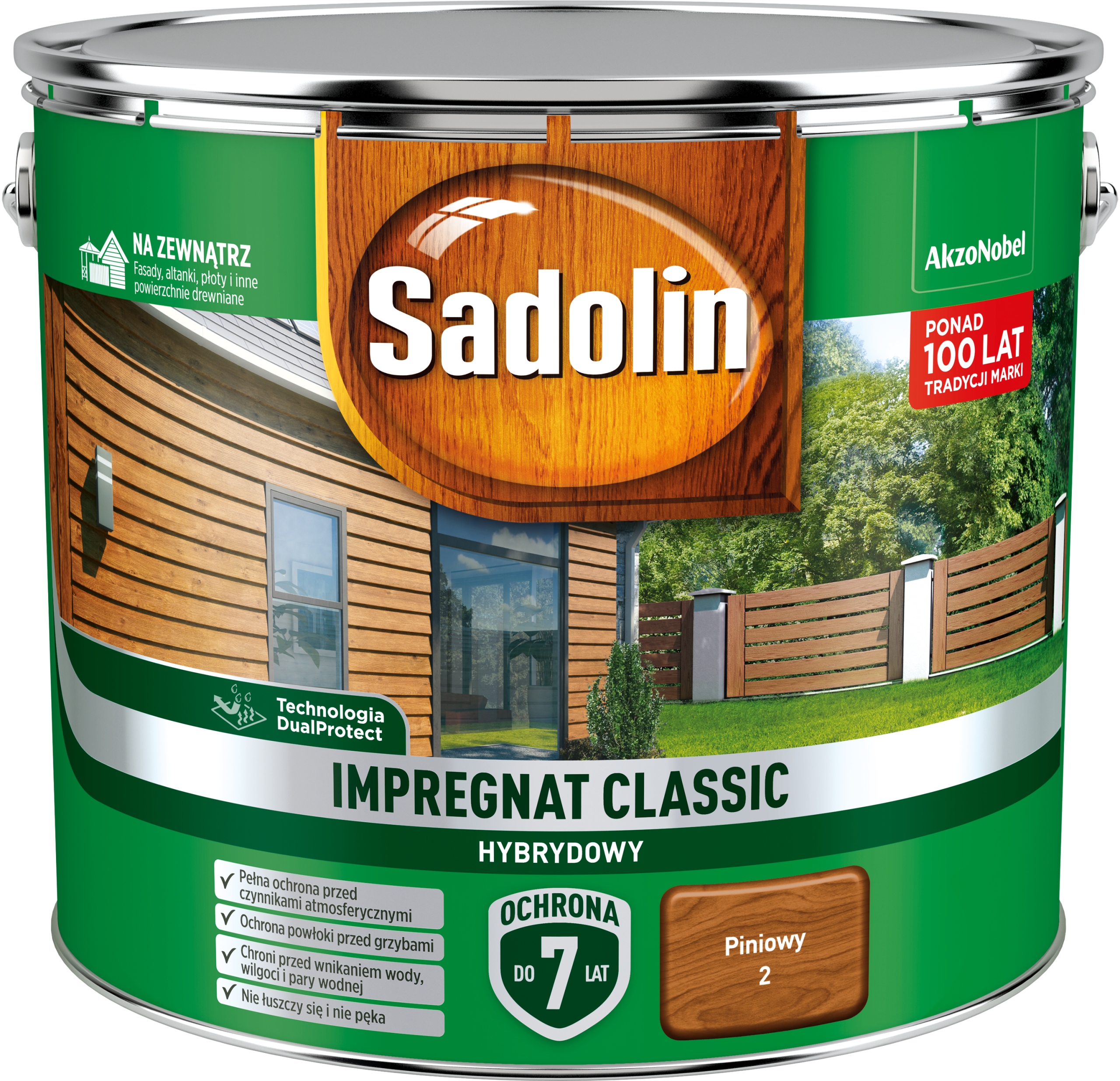 

Sadolin Classic impregnat Hybrydowy Piniowy 9L