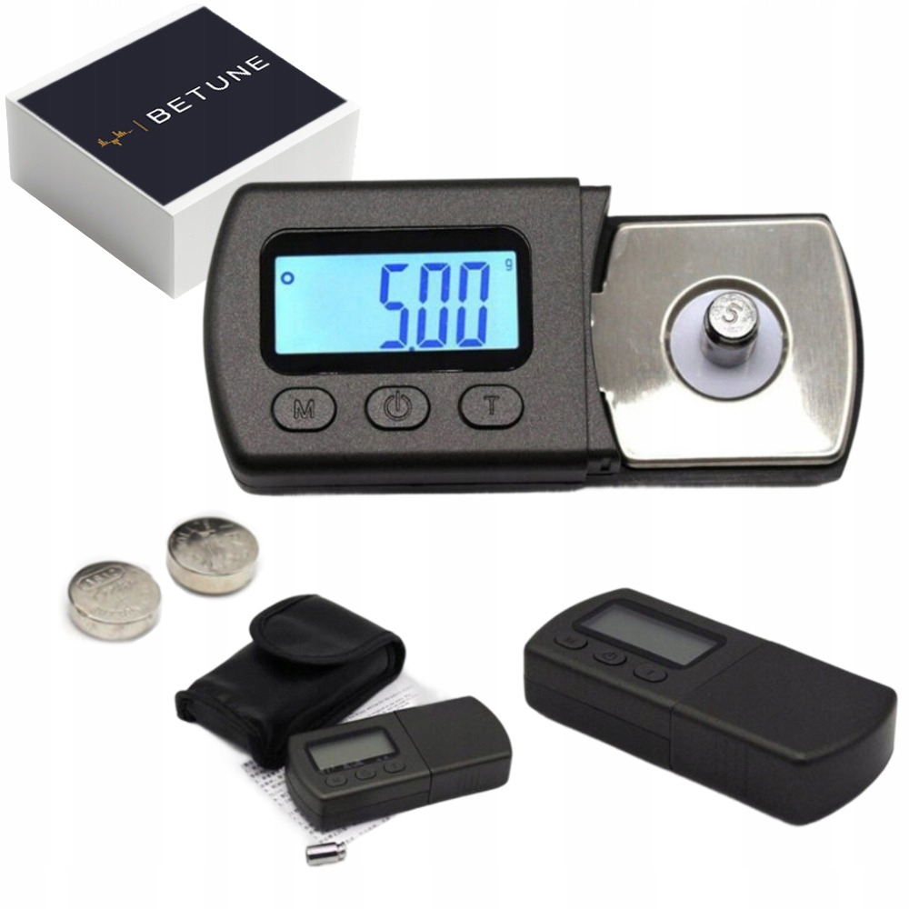 WAGA GRAMOFONOWA DO KALIBRACJA NACISKU IGŁY WKŁADKI GRAMOFONU +BATERIE