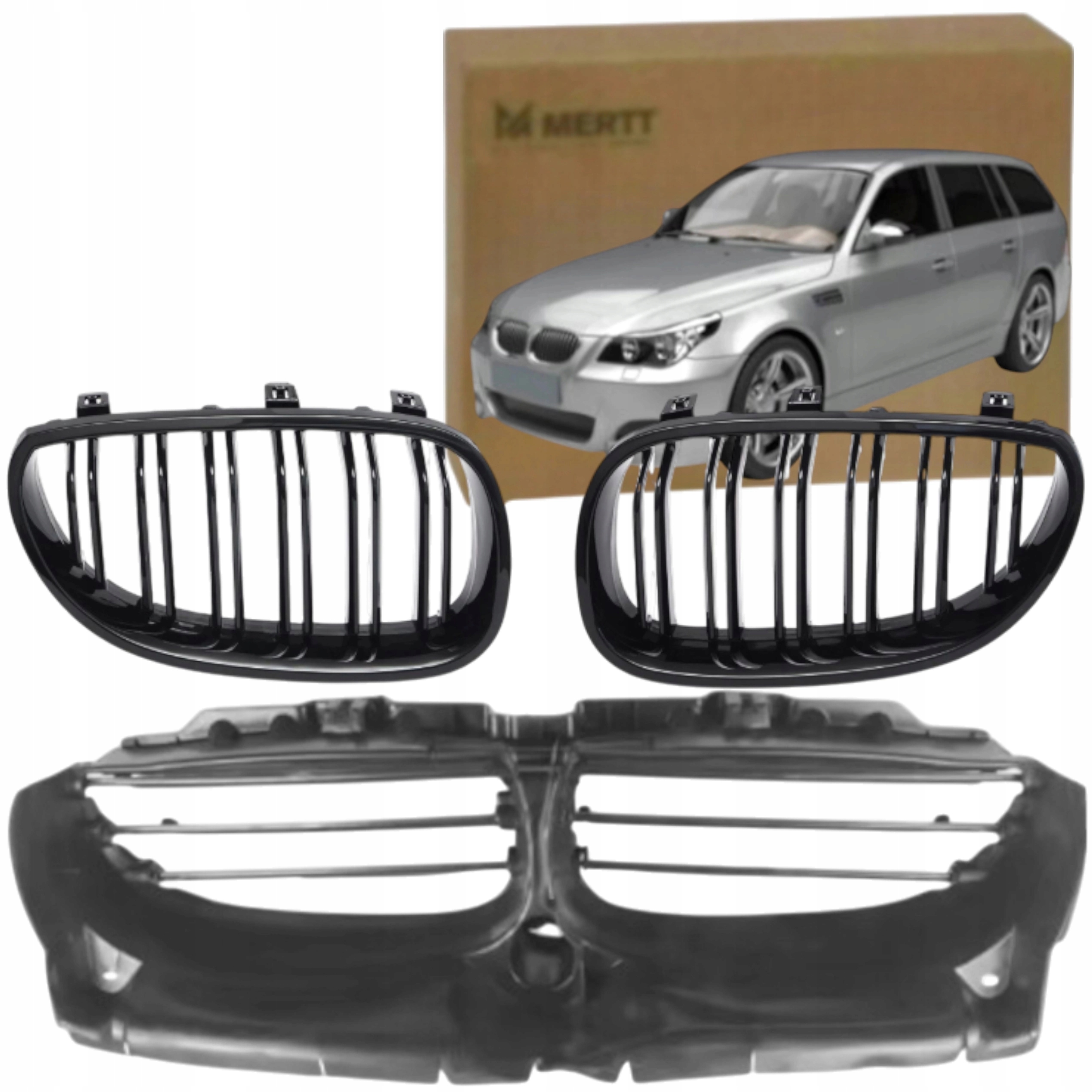 Bmw Řada 5 E61 2003-2010 Atrapa Ledviny Gril Volant Vzduchu Kanál