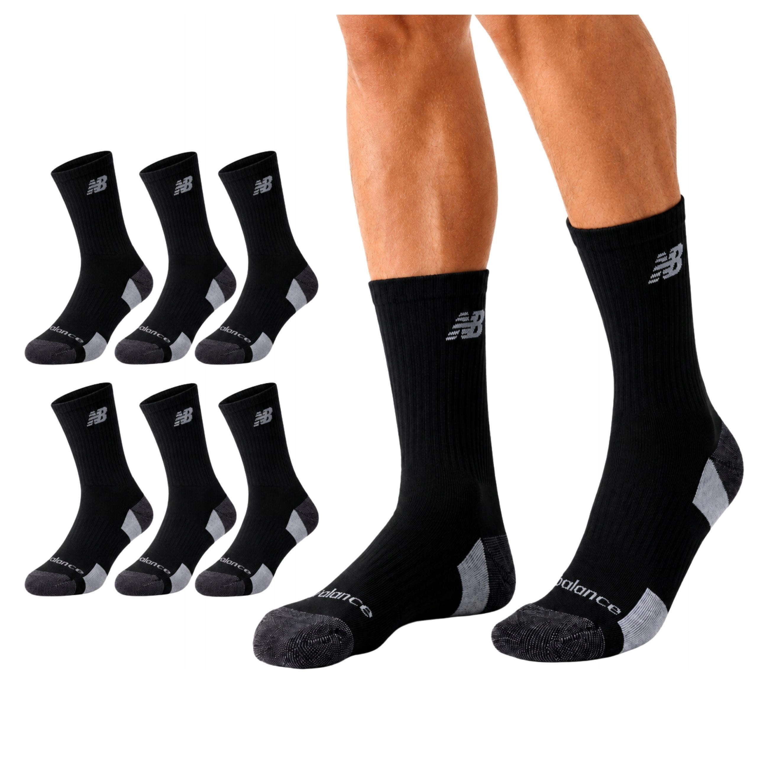 Pánské pracovní ponožky 6 Párů sportovní, pohodlné, elastické, New Balance