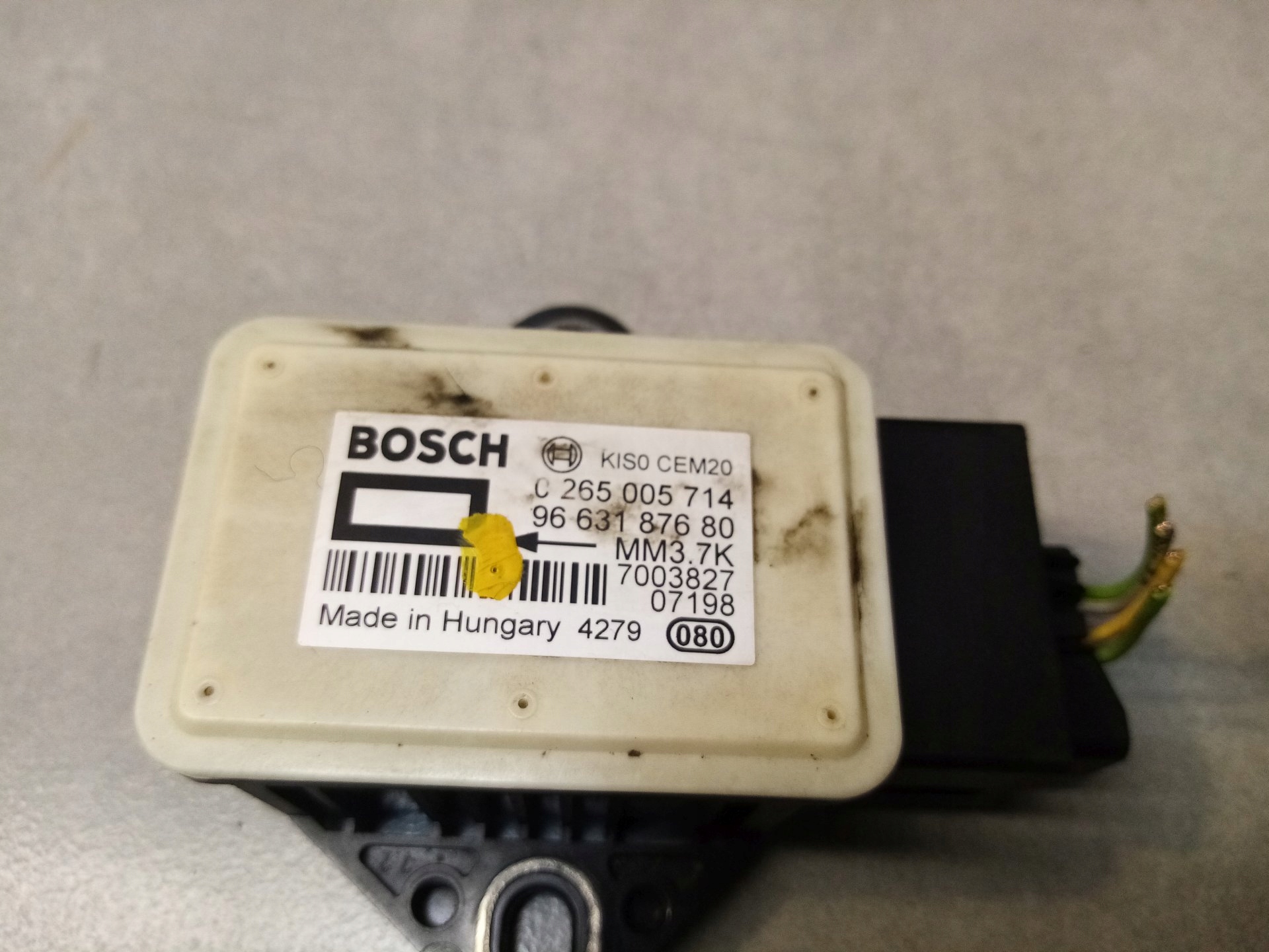 sensor ESP C4 and 1.6 HDI 9663187680