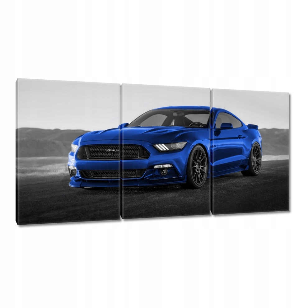 Obraz 180x90 Modrý Ford Mustang