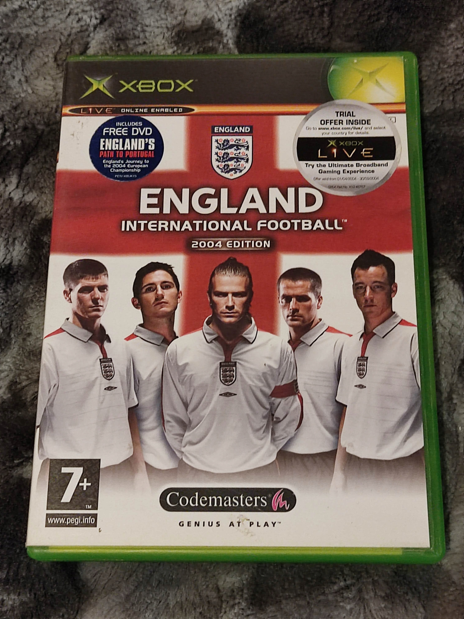 XBOX ENGLAND INTERNATIONAL FOOTBALL 2004 GRA X BOX