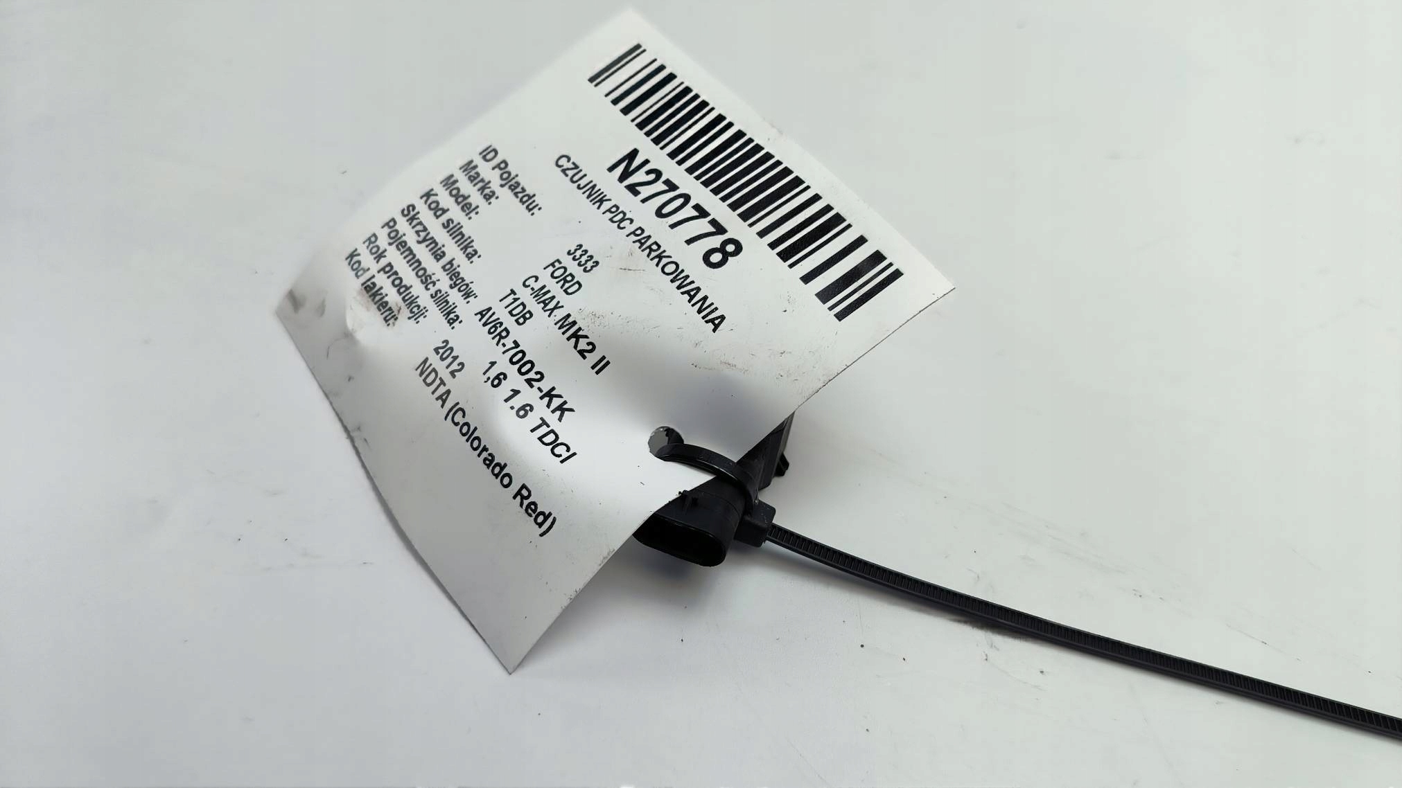 Sensor PDC Parken CJ5T-15K859-AAW FORD C-MAX MK2 II