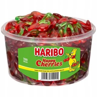 Haribo Happy Cherries Żelki Wiśnie 150szt