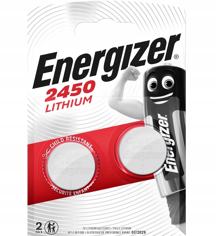 

Bateria litowa Energizer CR2450 DL2450 ECR2450 ~3V