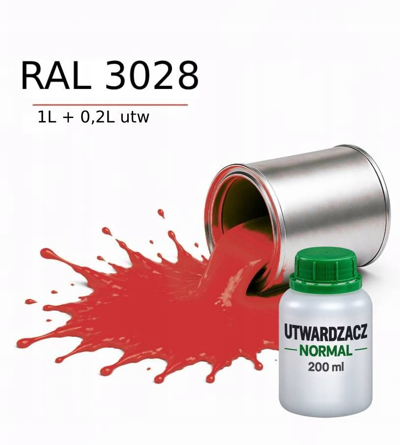Valspar Ral 3028 Barva Dtm Základní Nátěr Polyuretanová 2K Polomat 1L Utw. 0