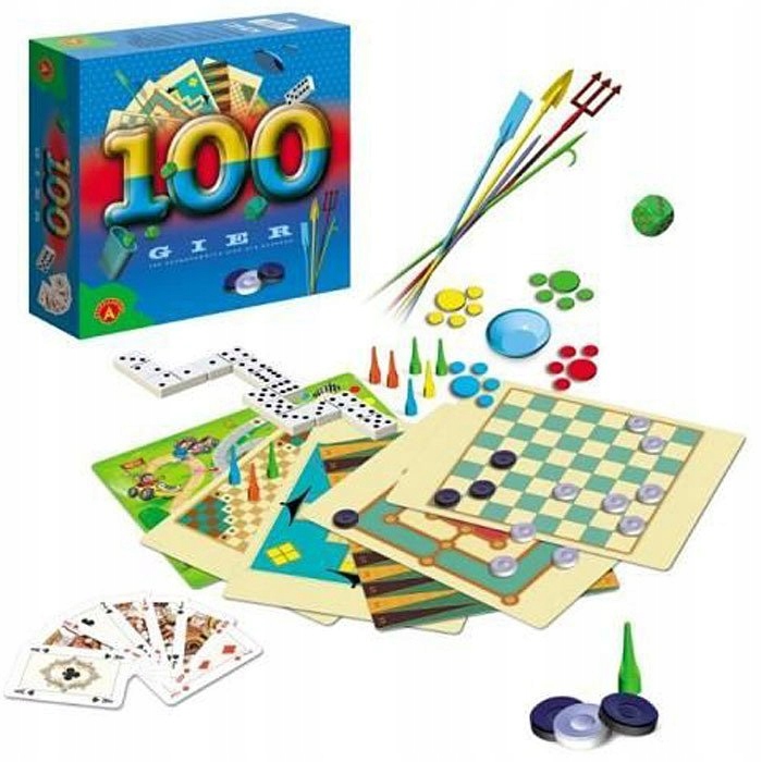 ZESTAW 100 GIER DOMINO BIERKI WARCABY CHIŃCZYK HIT Wydawca Alexander