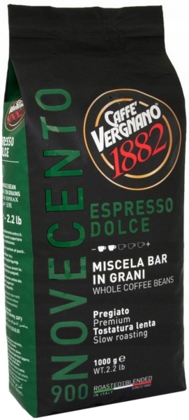 Kawa ziarnista Vergnano 900 Novecento Espresso Dolce 1kg