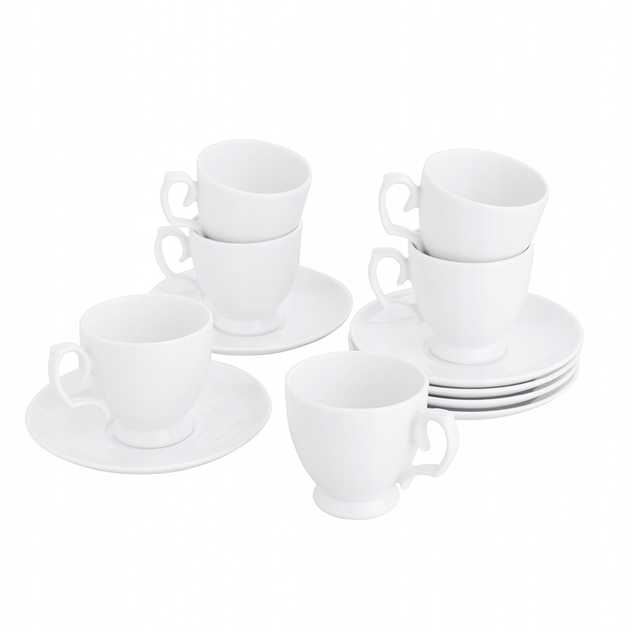

Komplet 6 Filiżanek Ze Spodkiem Do Espresso 110ml