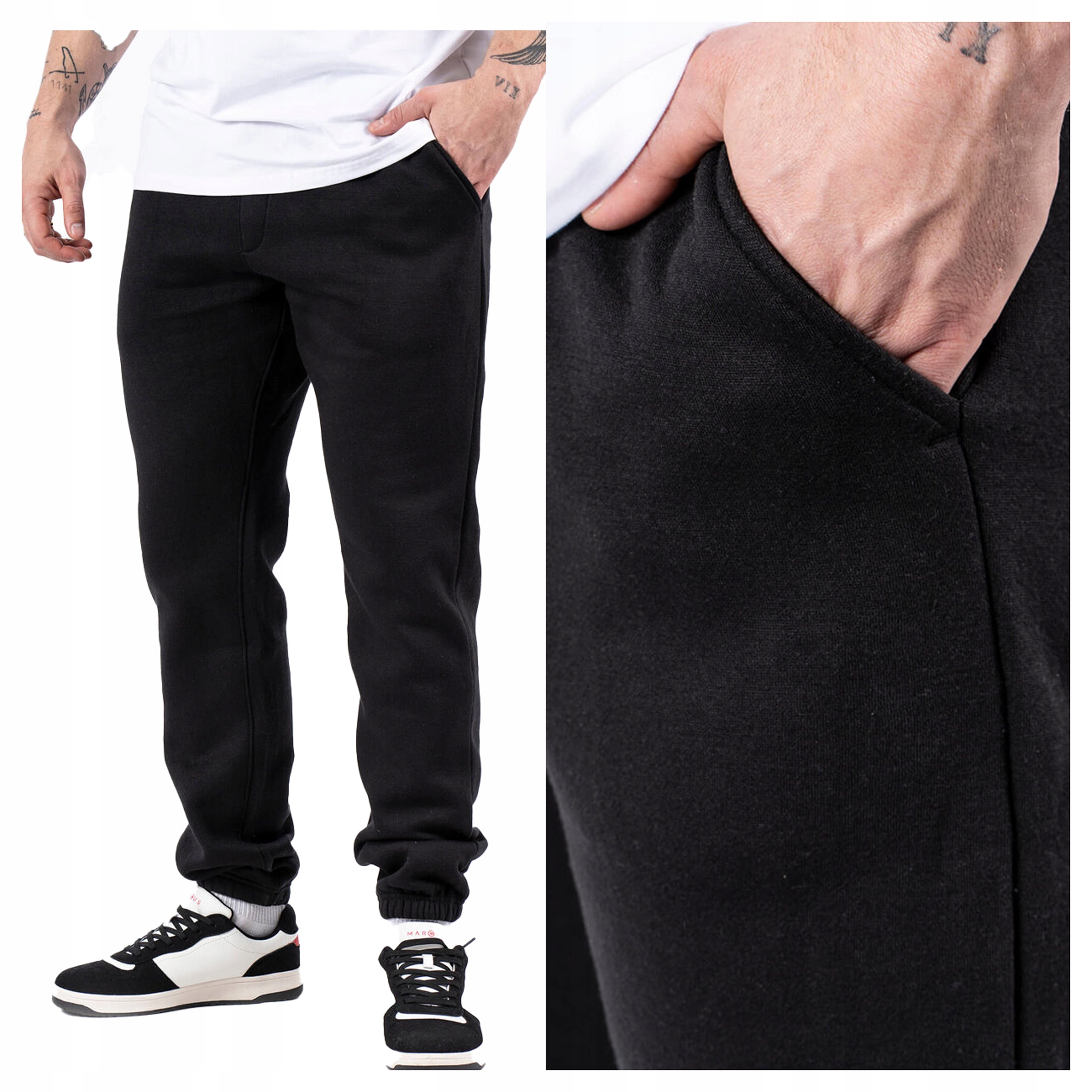 Marcus Pánské teplákové kalhoty Colin Pants Černé Regular Fit